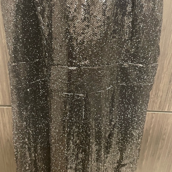 RACHEL Rachel Roy Black Sequin Jumpsuit Size: 6 - Picture 7 of 10